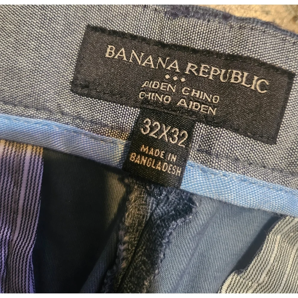 Banana Republic Factory Blue Aiden Straight Leg Chinos